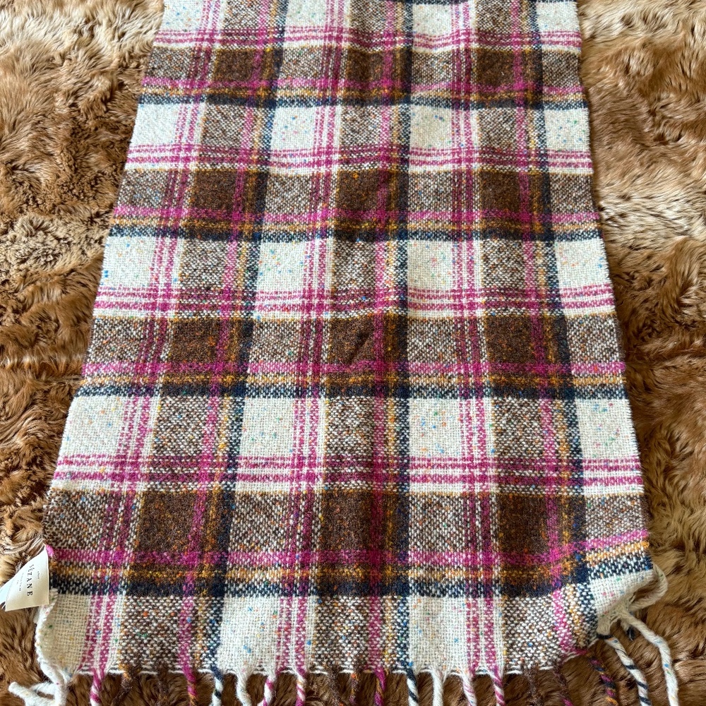 Sezane Glasgow Scarf Carreaux Violet - Size T-U